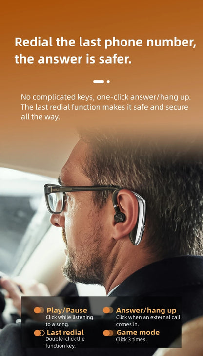 Wireless Bluetooth Headset | HD Call Noise Reduction, Dual Connection & Bluetooth 5.3 Earbuds - ZOOMNSTORE
