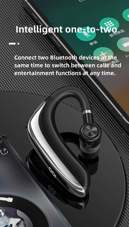 Wireless Bluetooth Headset | HD Call Noise Reduction, Dual Connection & Bluetooth 5.3 Earbuds - ZOOMNSTORE