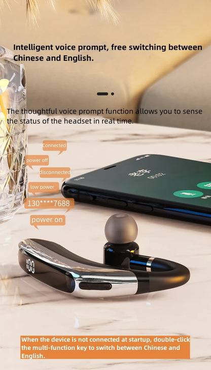 Wireless Bluetooth Headset | HD Call Noise Reduction, Dual Connection & Bluetooth 5.3 Earbuds - ZOOMNSTORE