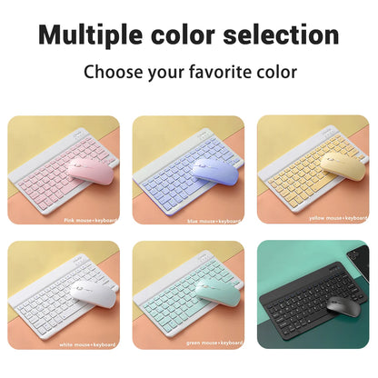 Bluetooth Keyboard and Mouse For iPad Xiaomi Samsung Huawei Phone Tablet Slim Mini Wireless Keyboard For Android IOS Windows - ZOOMNSTORE