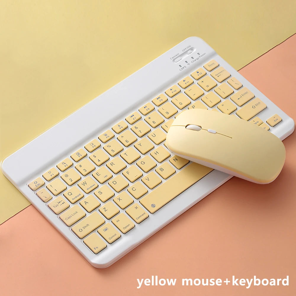 Bluetooth Keyboard and Mouse For iPad Xiaomi Samsung Huawei Phone Tablet Slim Mini Wireless Keyboard For Android IOS Windows - ZOOMNSTORE