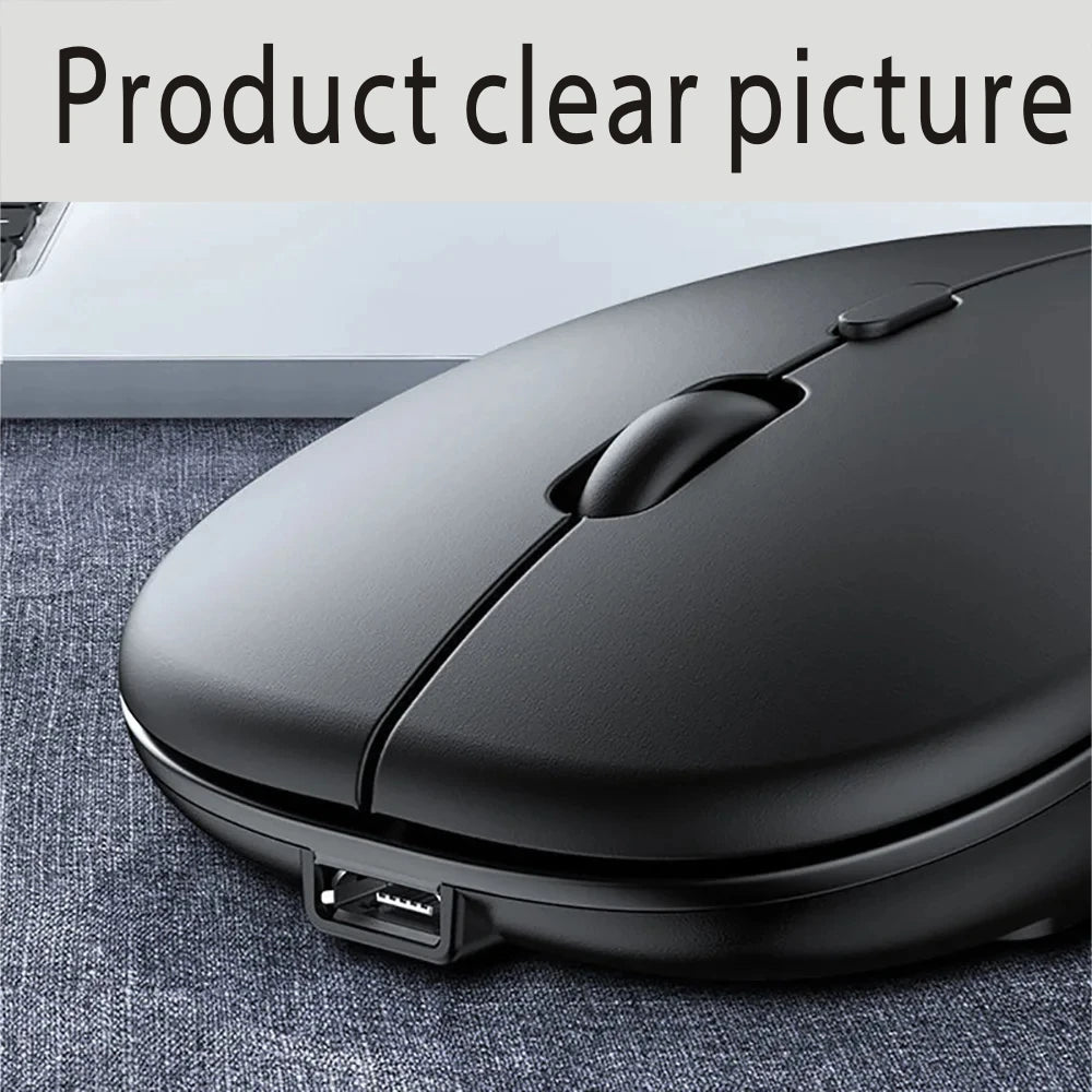 Wireless Rechargeable Bluetooth Gaming Mouse - Ergonomic Dual Mode 52 Silent USB for PC Laptops - ZOOMNSTORE