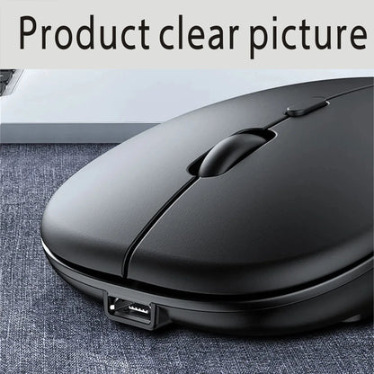 Wireless Rechargeable Bluetooth Gaming Mouse - Ergonomic Dual Mode 52 Silent USB for PC Laptops - ZOOMNSTORE
