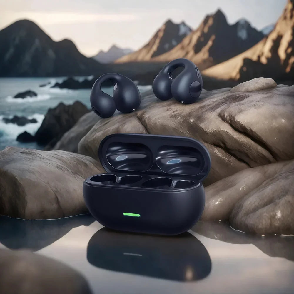 T75 Fone Bluetooth Bone Conduction Headphones - Wireless Sports Earphones with Noise Canceling HD Call - ZOOMNSTORE