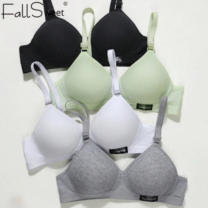 Wireless Bra Seamless Push Up Bra With Adjustable Straps - Comfortable Cotton Lingerie - ZOOMNSTORE