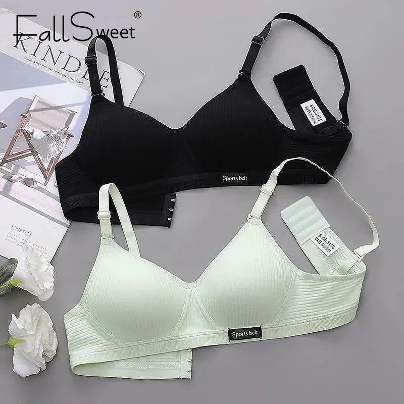Wireless Bra Seamless Push Up Bra With Adjustable Straps - Comfortable Cotton Lingerie - ZOOMNSTORE