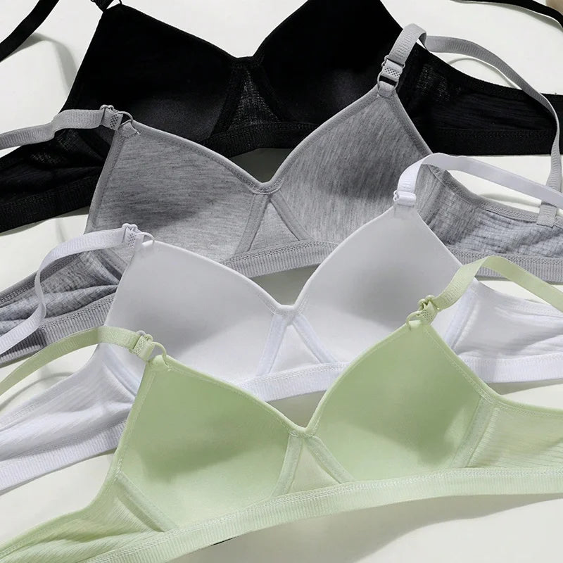 Wireless Bra Seamless Push Up Bra With Adjustable Straps - Comfortable Cotton Lingerie - ZOOMNSTORE