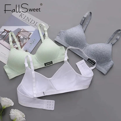 Wireless Bra Seamless Push Up Bra With Adjustable Straps - Comfortable Cotton Lingerie - ZOOMNSTORE