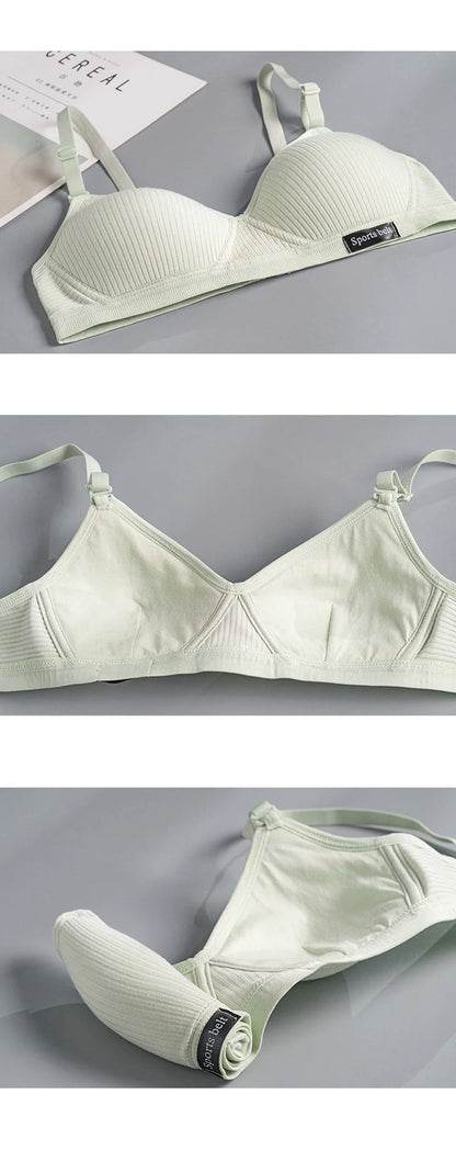 Wireless Bra Seamless Push Up Bra With Adjustable Straps - Comfortable Cotton Lingerie - ZOOMNSTORE