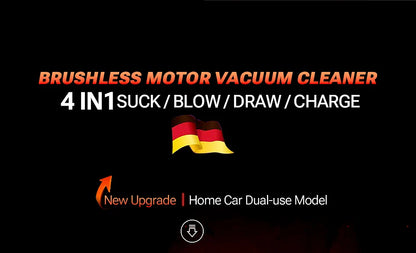 Wireless Car Vacuum Cleaner - Portable Handheld Mini Vacuum with Powerful Suction - ZOOMNSTORE