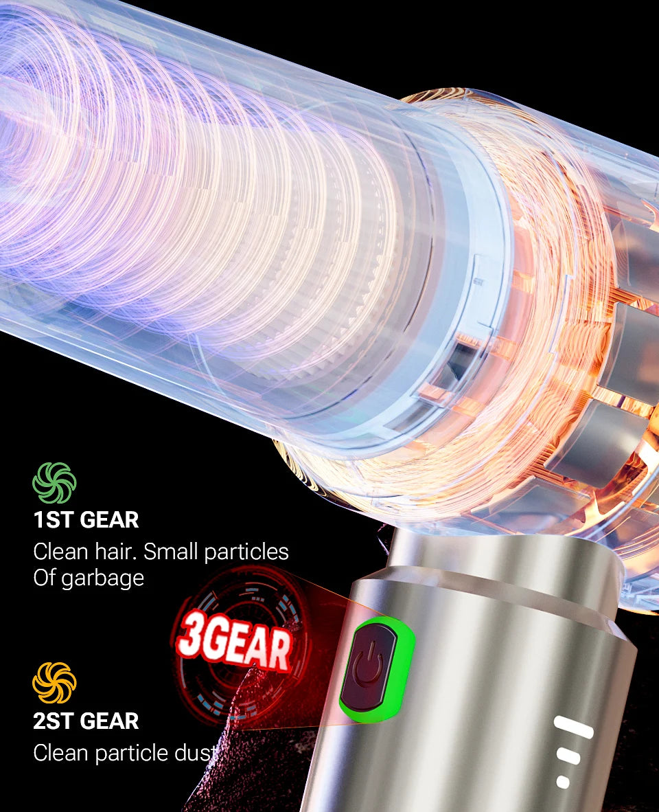 Wireless Car Vacuum Cleaner - Portable Handheld Mini Vacuum with Powerful Suction - ZOOMNSTORE