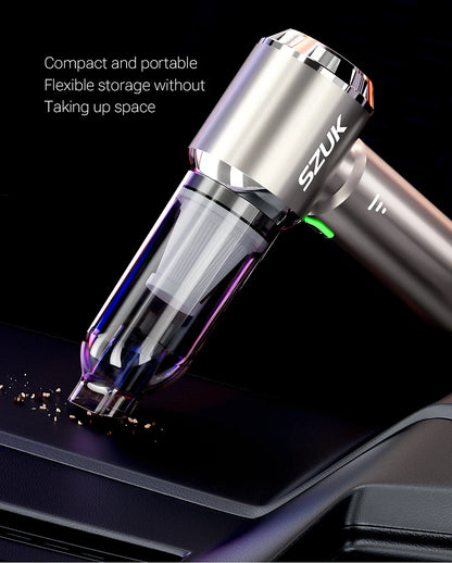 Wireless Car Vacuum Cleaner - Portable Handheld Mini Vacuum with Powerful Suction - ZOOMNSTORE