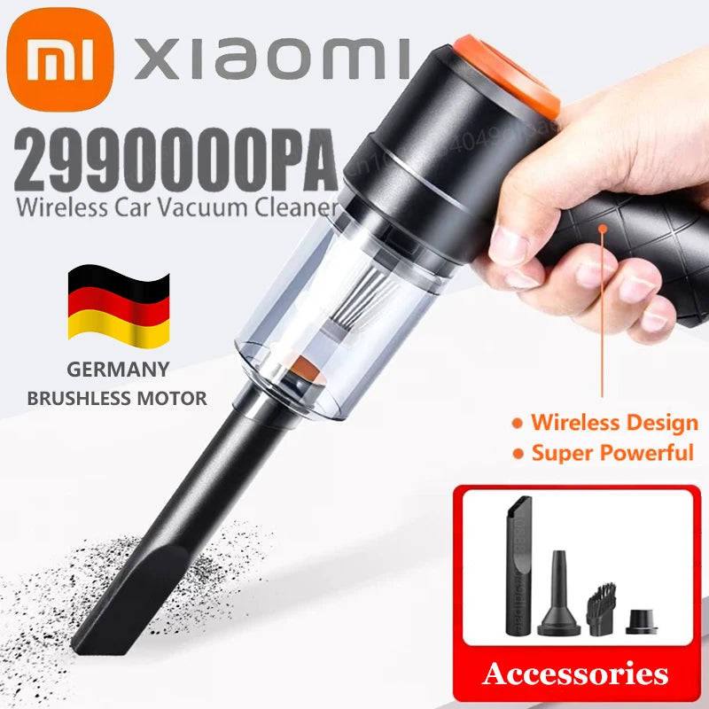 Wireless Car Vacuum - Cordless Handheld Portable Cleaner With High Power Suction - ZOOMNSTORE