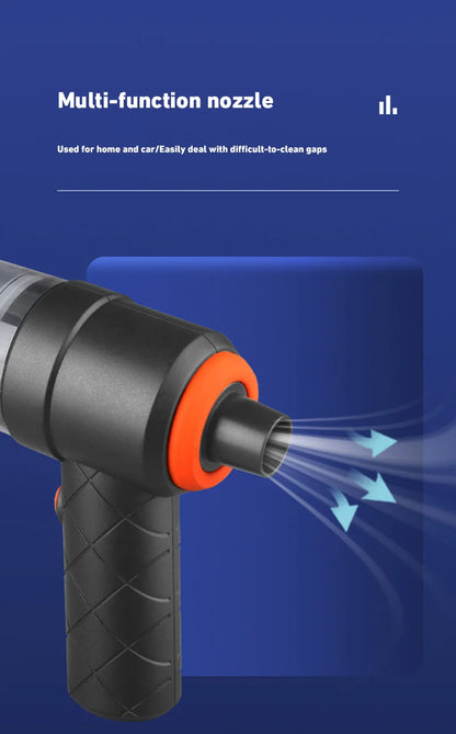 Wireless Car Vacuum - Cordless Handheld Portable Cleaner With High Power Suction - ZOOMNSTORE