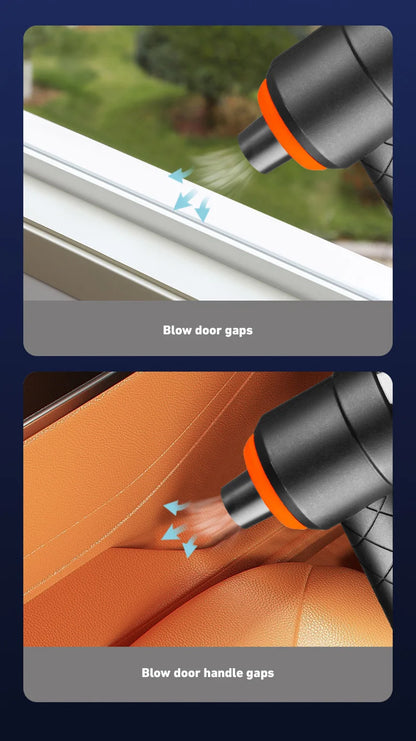 Wireless Car Vacuum - Cordless Handheld Portable Cleaner With High Power Suction - ZOOMNSTORE