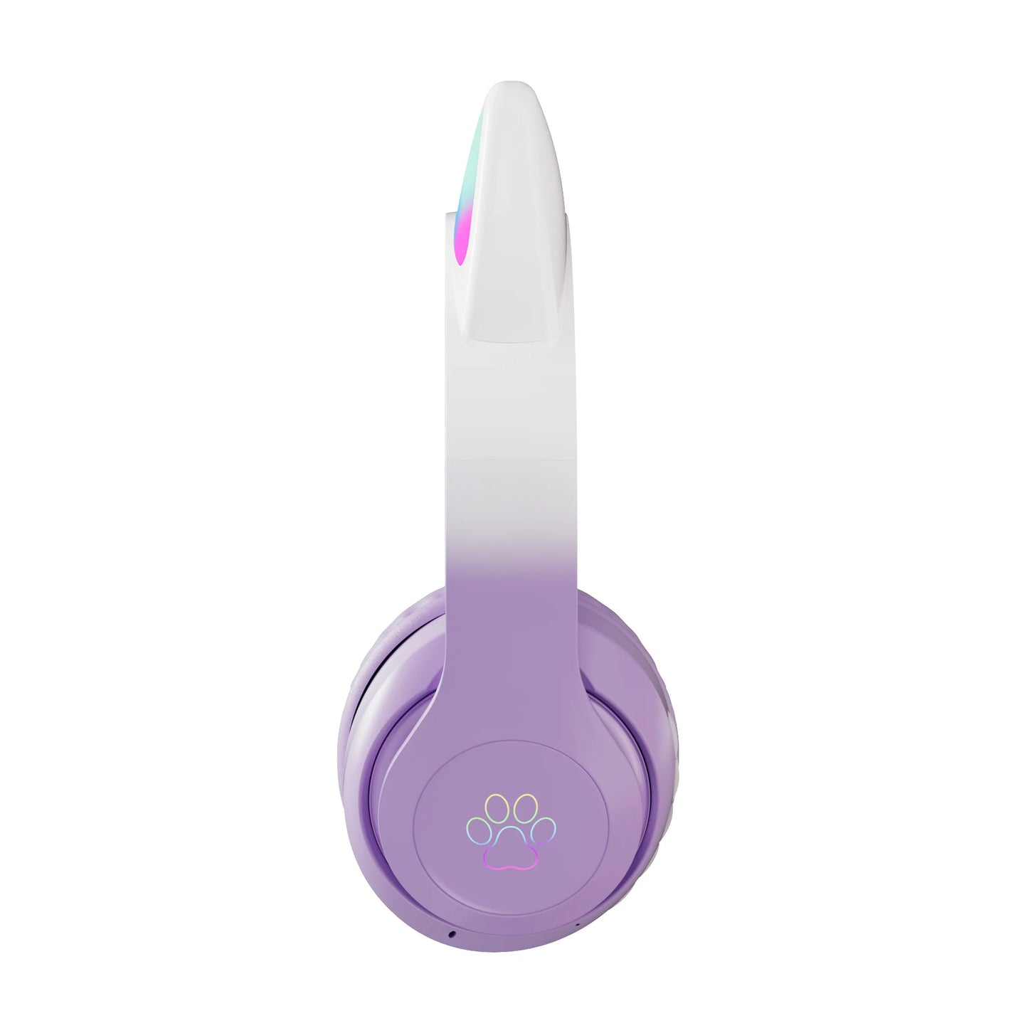 Wireless Cat Ear Headphones – Kids Gaming Headset With Microphone & RGB Lights - ZOOMNSTORE