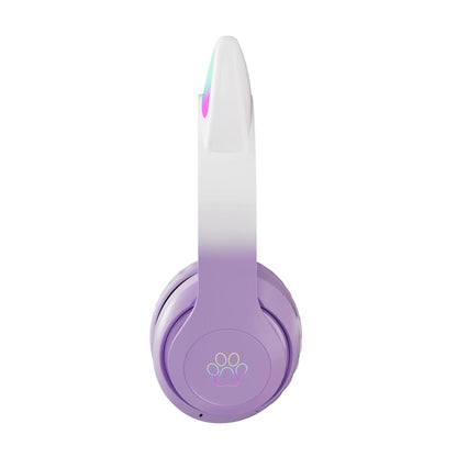 Wireless Cat Ear Headphones – Kids Gaming Headset With Microphone & RGB Lights - ZOOMNSTORE