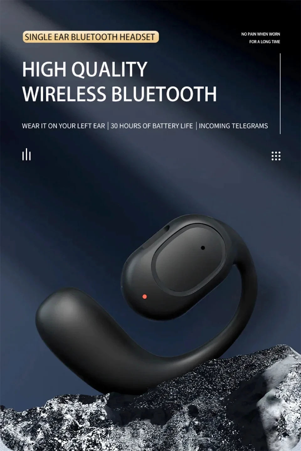 Wireless Ear Buds | Waterproof Bluetooth 5.3 Earhook Earphones for Running - ZOOMNSTORE