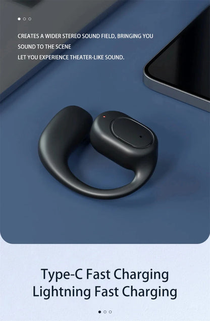 Wireless Ear Buds | Waterproof Bluetooth 5.3 Earhook Earphones for Running - ZOOMNSTORE