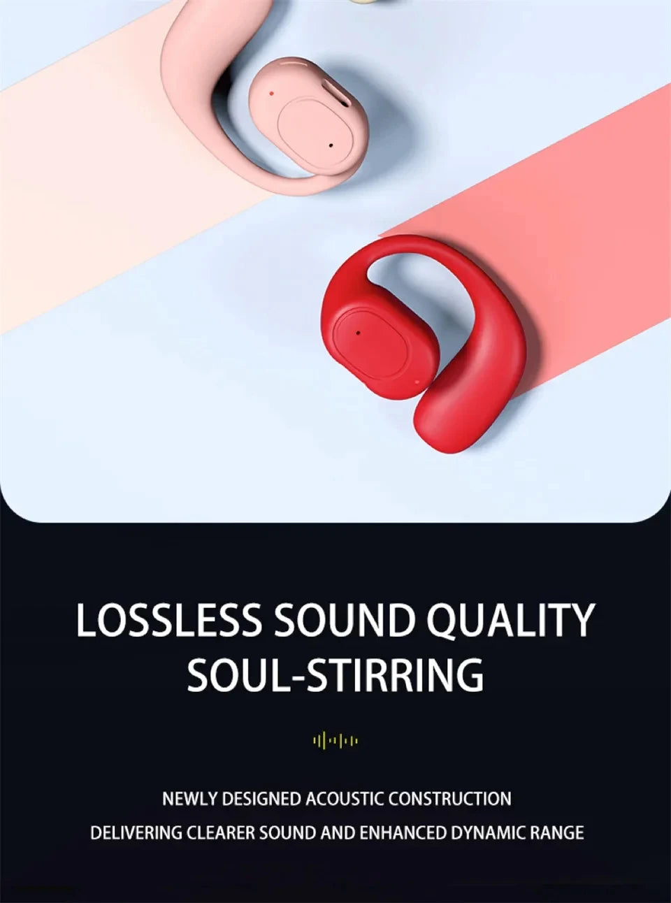 Wireless Ear Buds | Waterproof Bluetooth 5.3 Earhook Earphones for Running - ZOOMNSTORE