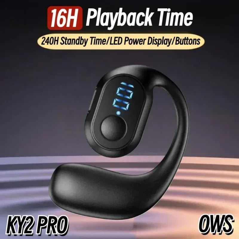Wireless Earphones KY2 PRO - Bluetooth 5.3 Sports Ear-Hook Noise Cancel Headset - ZOOMNSTORE