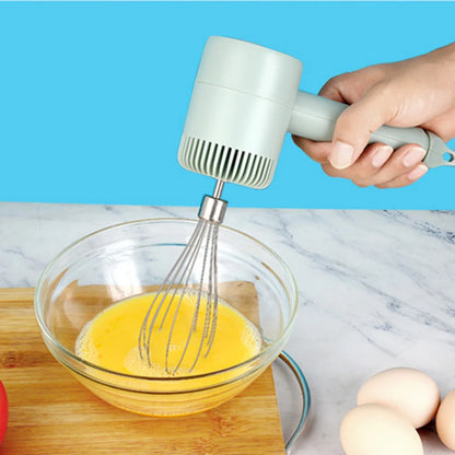 Wireless Electric Food Mixer - Portable Hand Blender USB Rechargeable, 3 Speed Egg Beater - ZOOMNSTORE