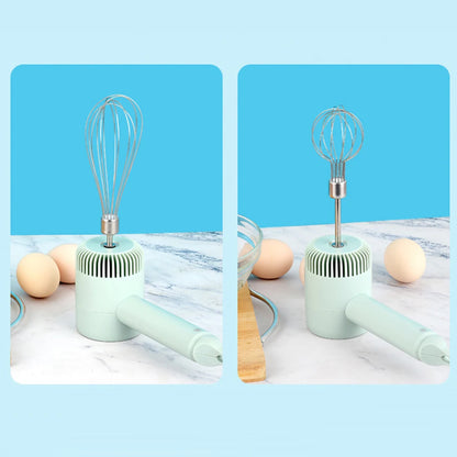 Wireless Electric Food Mixer - Portable Hand Blender USB Rechargeable, 3 Speed Egg Beater - ZOOMNSTORE