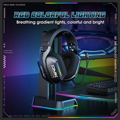 ONIKUMA Wireless Gaming Headset - 24GWiredBluetooth Bendable Mic Soft Ear Pads Immersive Sound for PCPS45 - ZOOMNSTORE