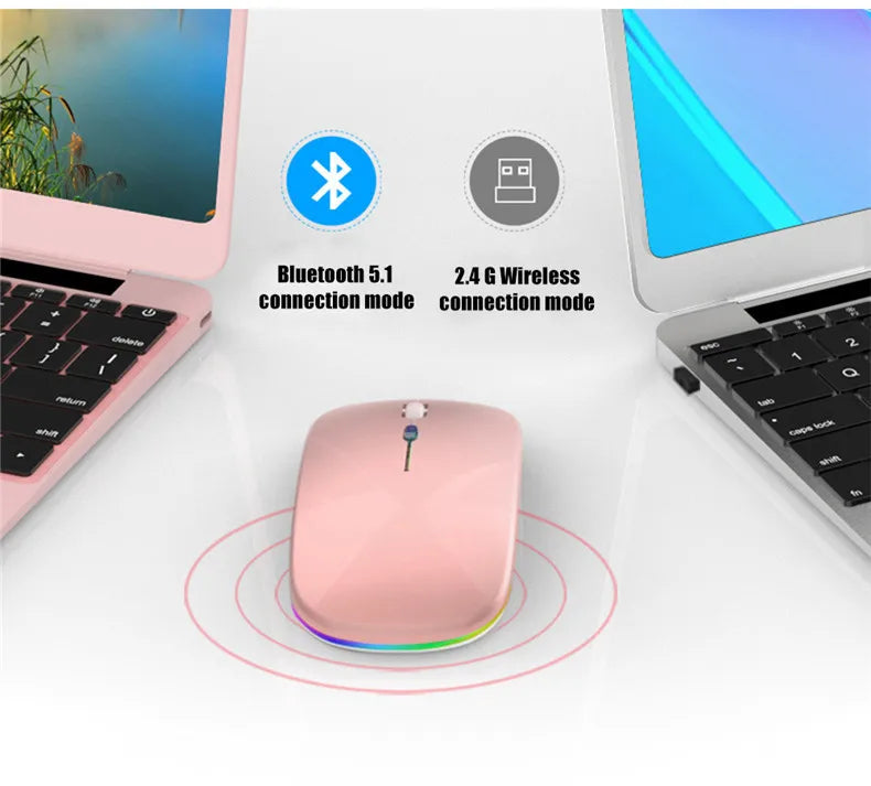 Wireless Gaming Mouse - Bluetooth 5.2 Rechargeable USB Charging, 1600 DPI Portable - ZOOMNSTORE