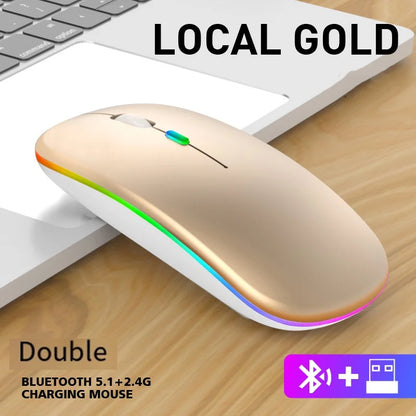 Wireless Gaming Mouse - Bluetooth 5.2 Rechargeable USB Charging, 1600 DPI Portable - ZOOMNSTORE