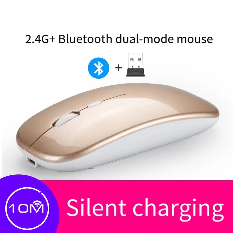 Wireless Gaming Mouse - Bluetooth 5.2 Rechargeable USB Charging, 1600 DPI Portable - ZOOMNSTORE