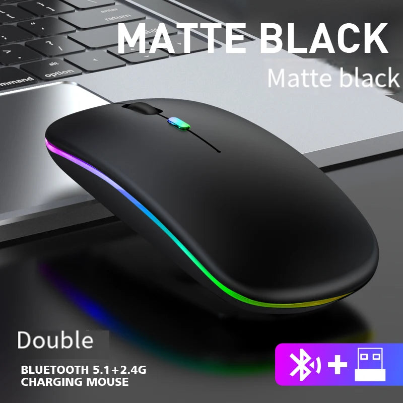 Wireless Gaming Mouse - Bluetooth 5.2 Rechargeable USB Charging, 1600 DPI Portable - ZOOMNSTORE