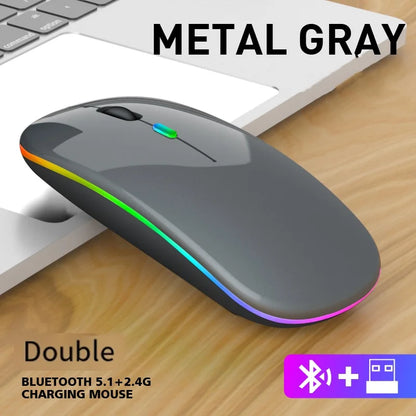Wireless Gaming Mouse - Bluetooth 5.2 Rechargeable USB Charging, 1600 DPI Portable - ZOOMNSTORE