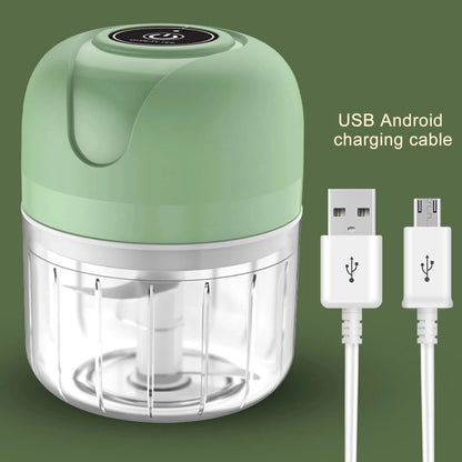 Wireless Electric Garlic Masher  Food Chopper - 250ml Mincer with 6 Blades for Vegetables Meat and Chili - ZOOMNSTORE