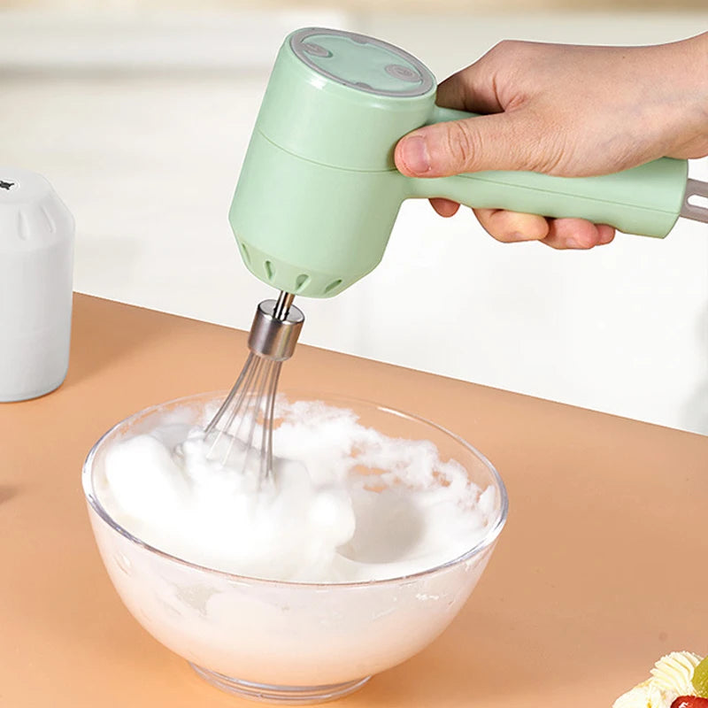 Wireless Hand Blender | Compact Food Blender & Portable Kitchen Mixer With Wire Whip Accessory - ZOOMNSTORE