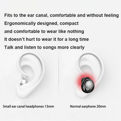 Wireless Invisible Earbuds – Bluetooth 5.2 Tiny Wireless Headphones With Touch Control - ZOOMNSTORE