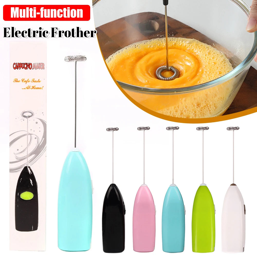 Wireless Milk Frother - Battery Powered Handheld Milk Frother With Stainless Steel Whisk - ZOOMNSTORE
