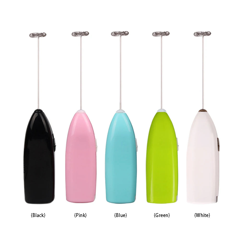 Wireless Milk Frother - Battery Powered Handheld Milk Frother With Stainless Steel Whisk - ZOOMNSTORE