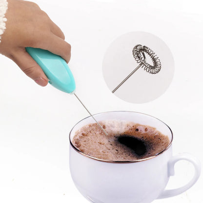 Wireless Milk Frother - Battery Powered Handheld Milk Frother With Stainless Steel Whisk - ZOOMNSTORE