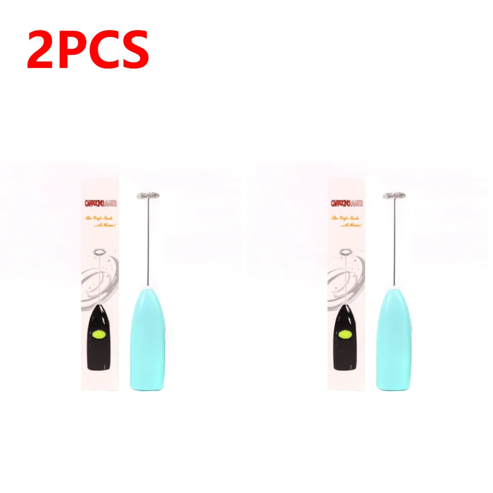 Wireless Milk Frother - Battery Powered Handheld Milk Frother With Stainless Steel Whisk - ZOOMNSTORE