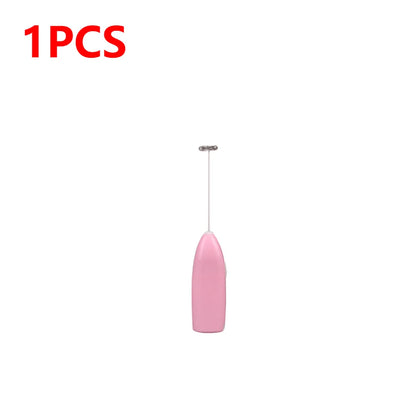 Wireless Milk Frother - Battery Powered Handheld Milk Frother With Stainless Steel Whisk - ZOOMNSTORE