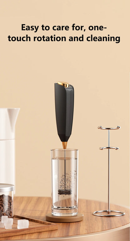 Wireless Milk Frother - Electric Handheld Foam Maker USB Rechargeable 15s Fast Frothing - ZOOMNSTORE