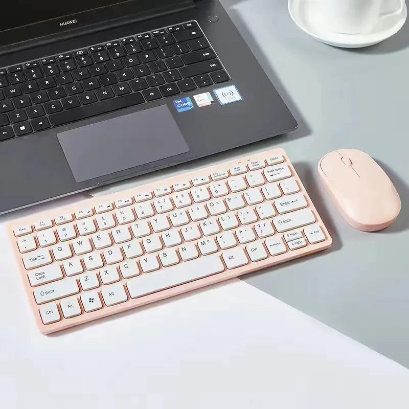 Wireless Mini Keyboard and Mouse Combo - 24G for Laptop PC Mac Smart TV PS4 - ZOOMNSTORE