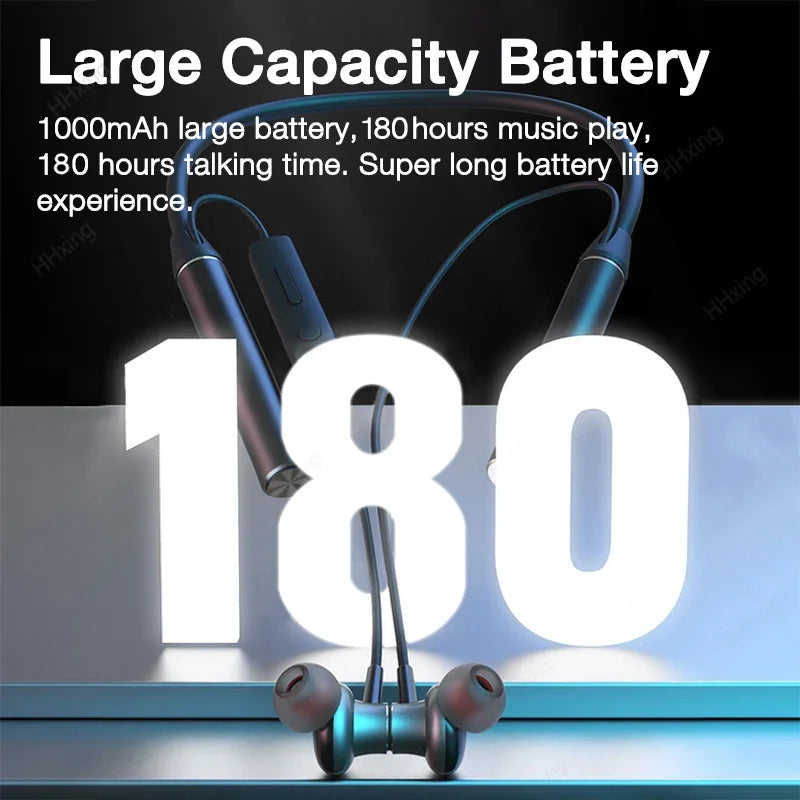 Wireless Neckband Headphones - Bluetooth Earphones With Microphone & Long Battery Life - ZOOMNSTORE