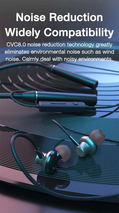 Wireless Neckband Headphones - Bluetooth Earphones With Microphone & Long Battery Life - ZOOMNSTORE