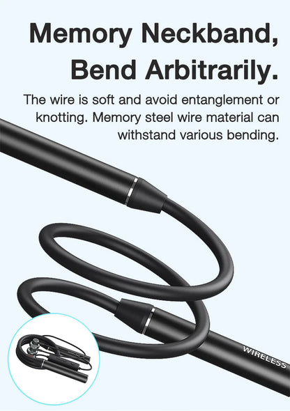 Wireless Neckband Headphones - Bluetooth Earphones With Microphone & Long Battery Life - ZOOMNSTORE