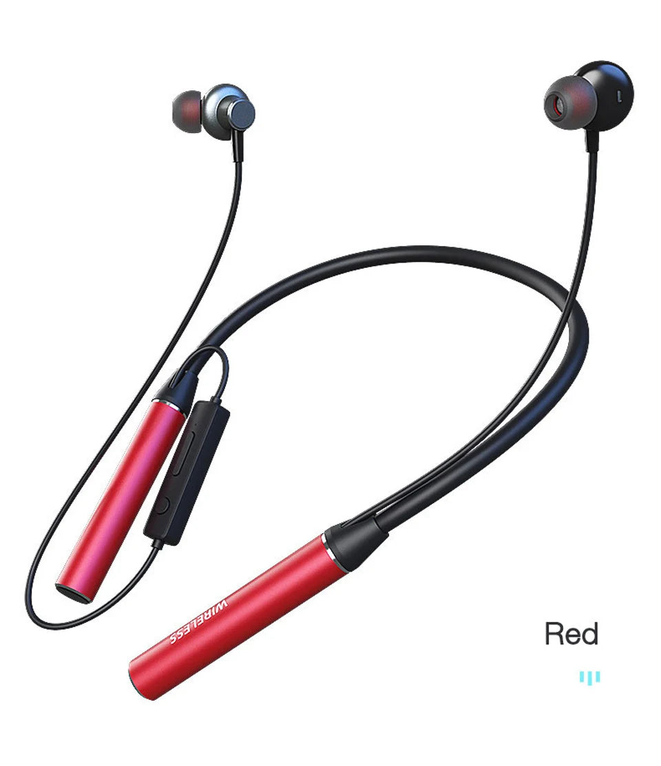 Wireless Neckband Headphones - Bluetooth Earphones With Microphone & Long Battery Life - ZOOMNSTORE