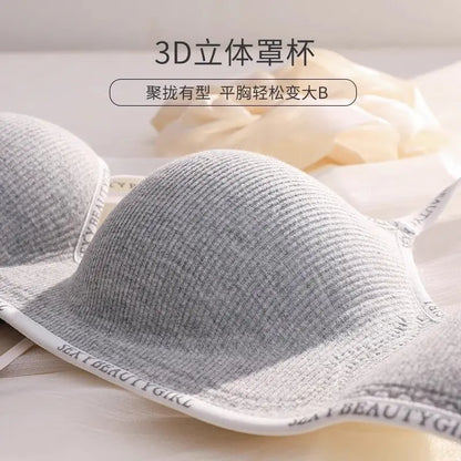 Wireless Push-Up Bra - 6cm Thickened Anti-Slip Seamless Adjustable Straps for Small Chest - ZOOMNSTORE