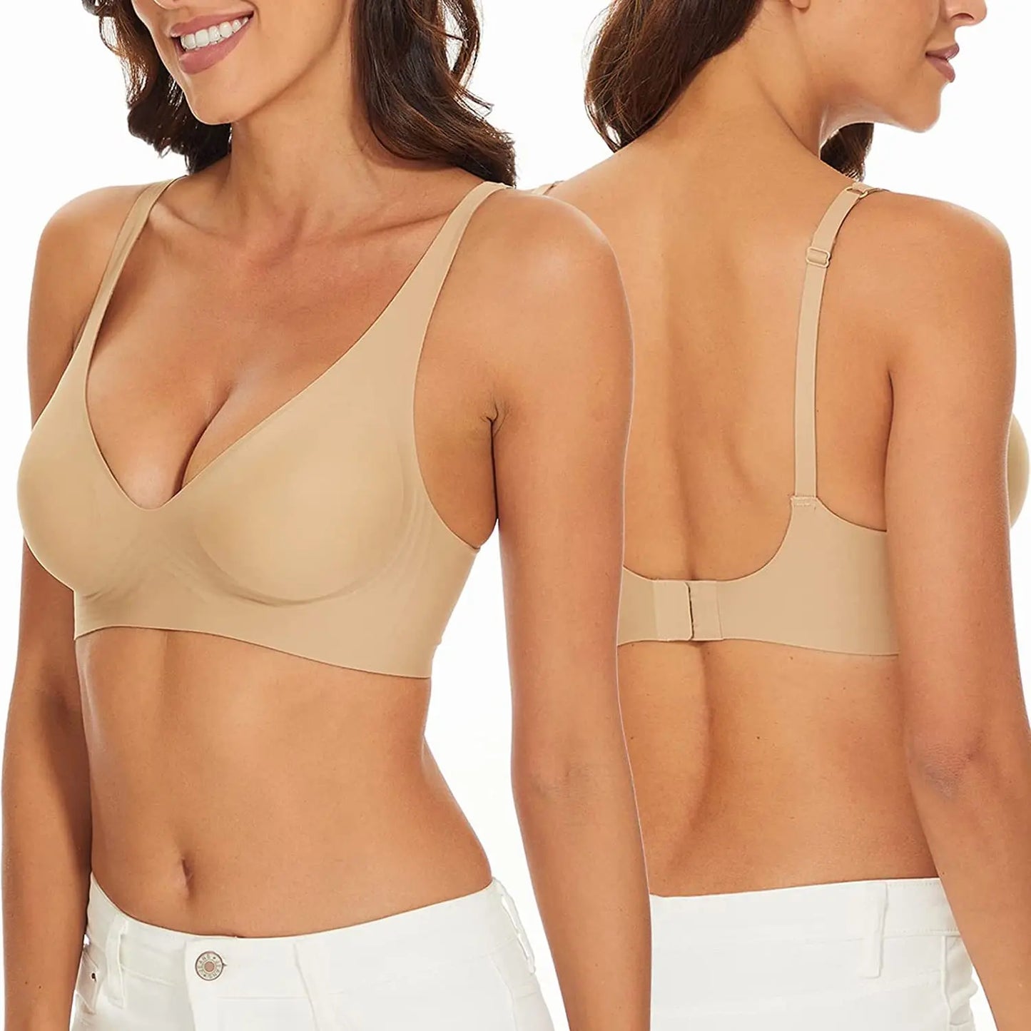 Sexy Seamless Bra Wire Free Brassiere Adjustable Wireless Bras Women Underwear Female Push Up Padded Bralette Lingerie Intimates - ZOOMNSTORE