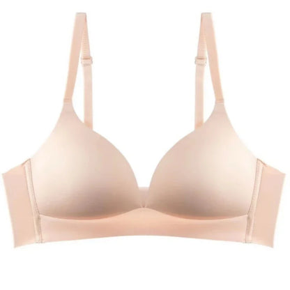 Wireless Push Up Bra Seamless 3/4 Cup Glossy Bralette - Comfortable Japanese Style Lingerie - ZOOMNSTORE